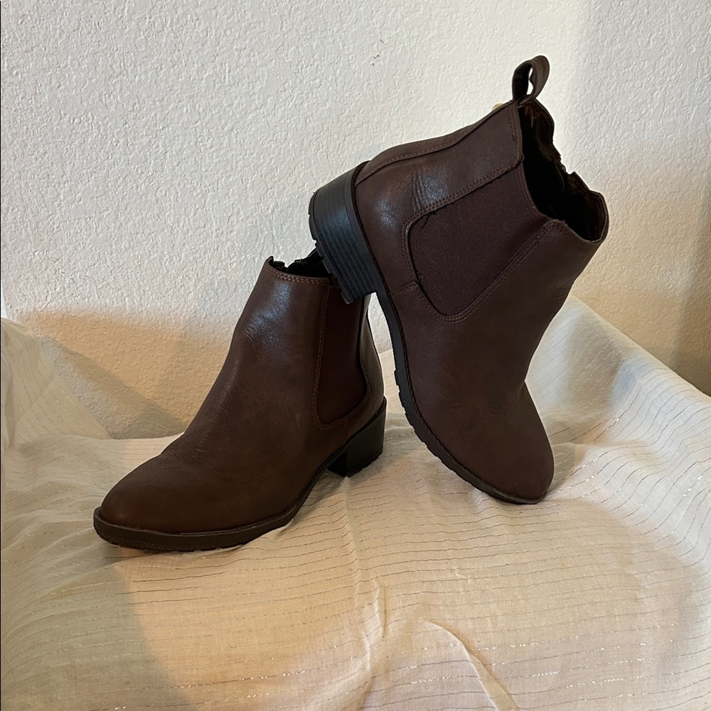 Style & Co. Dark Brown Ankle Booties